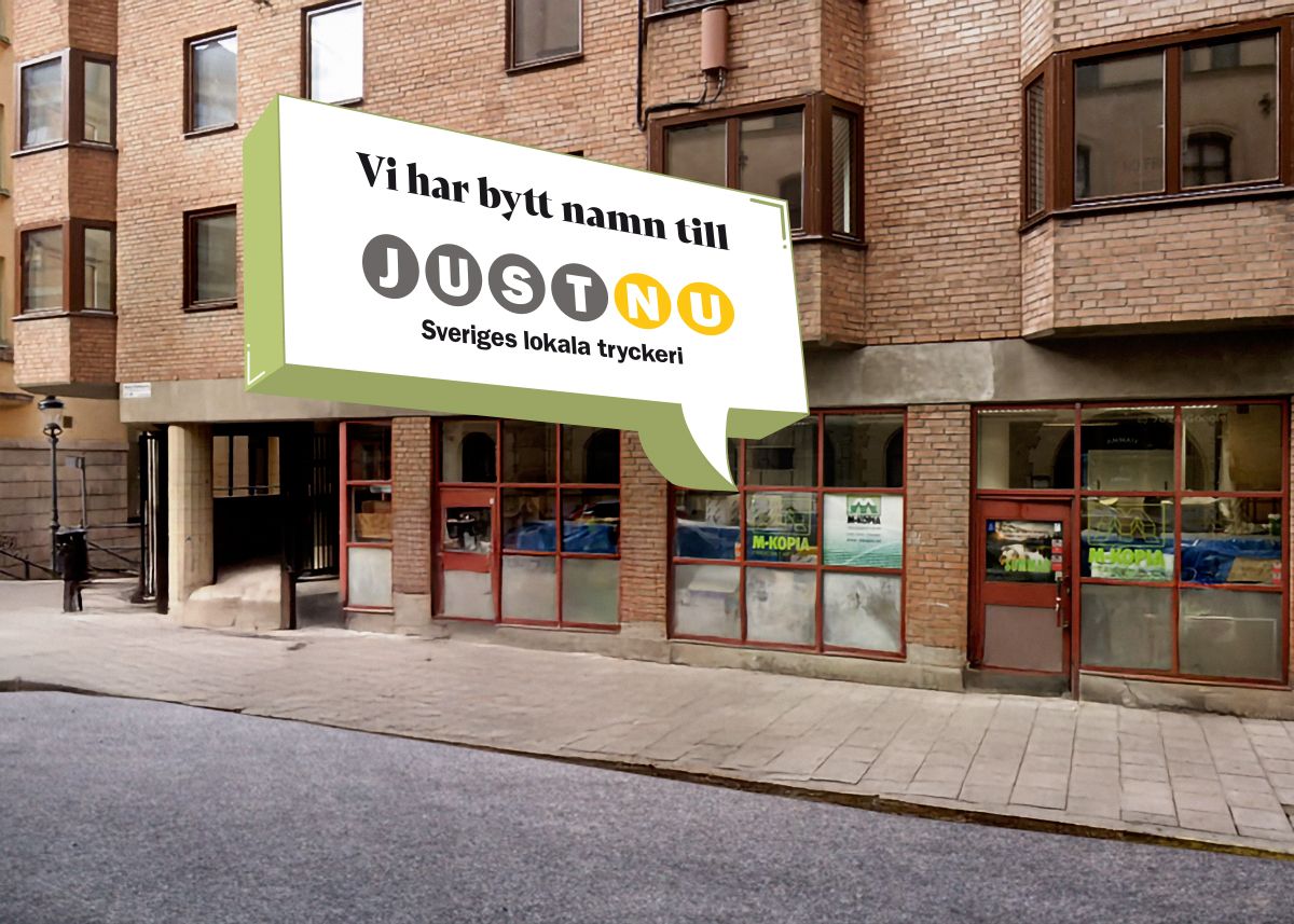 M-Kopia har bytt namn till JustNu